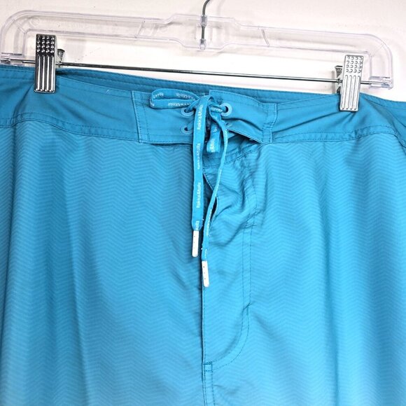 Rokka & Rolla Blue White Ombre Swim Surf Board Shorts Men 2XL - Picture 6 of 10